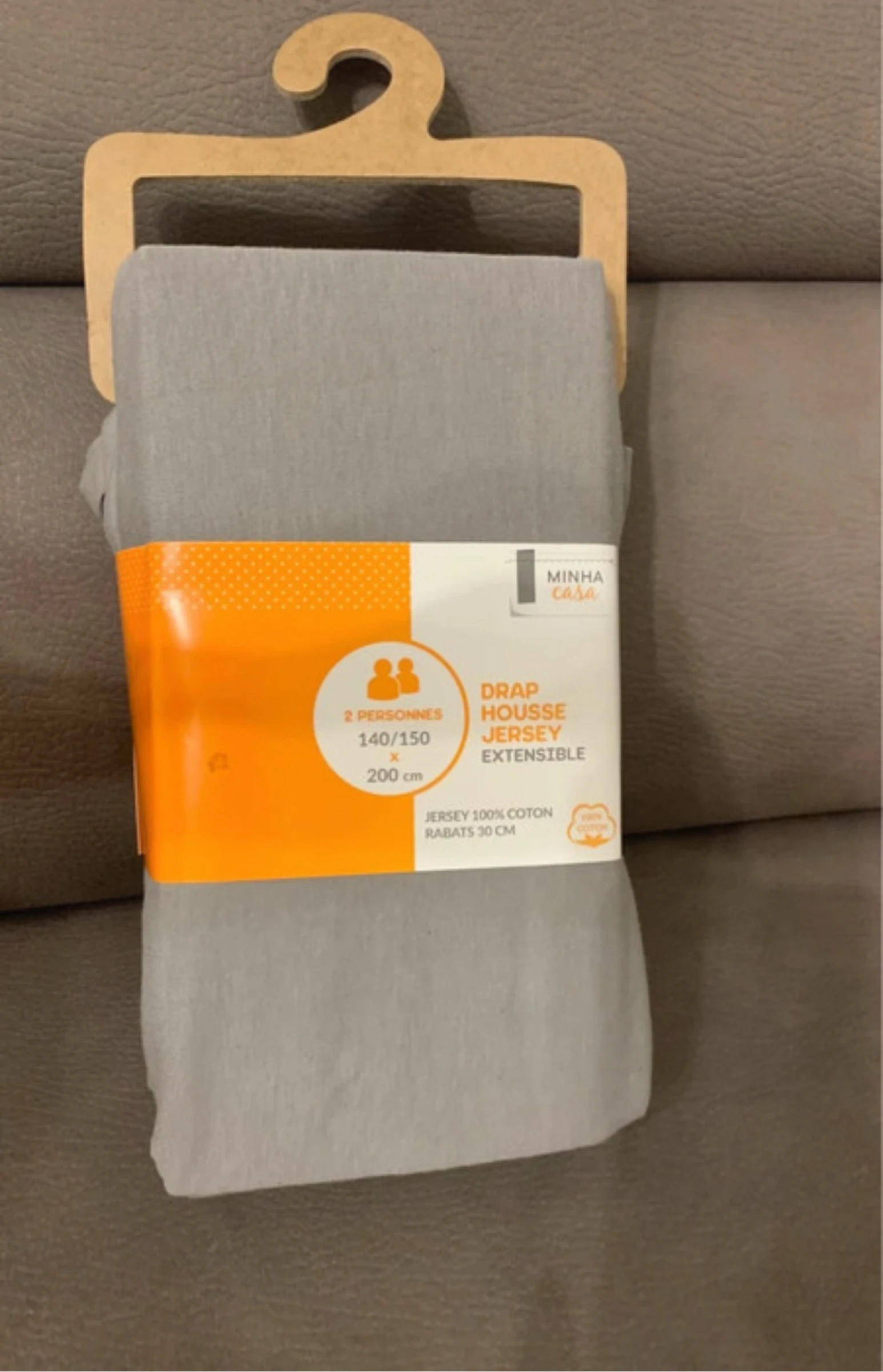 Draps housse 2 perçons 1,40 1,50 